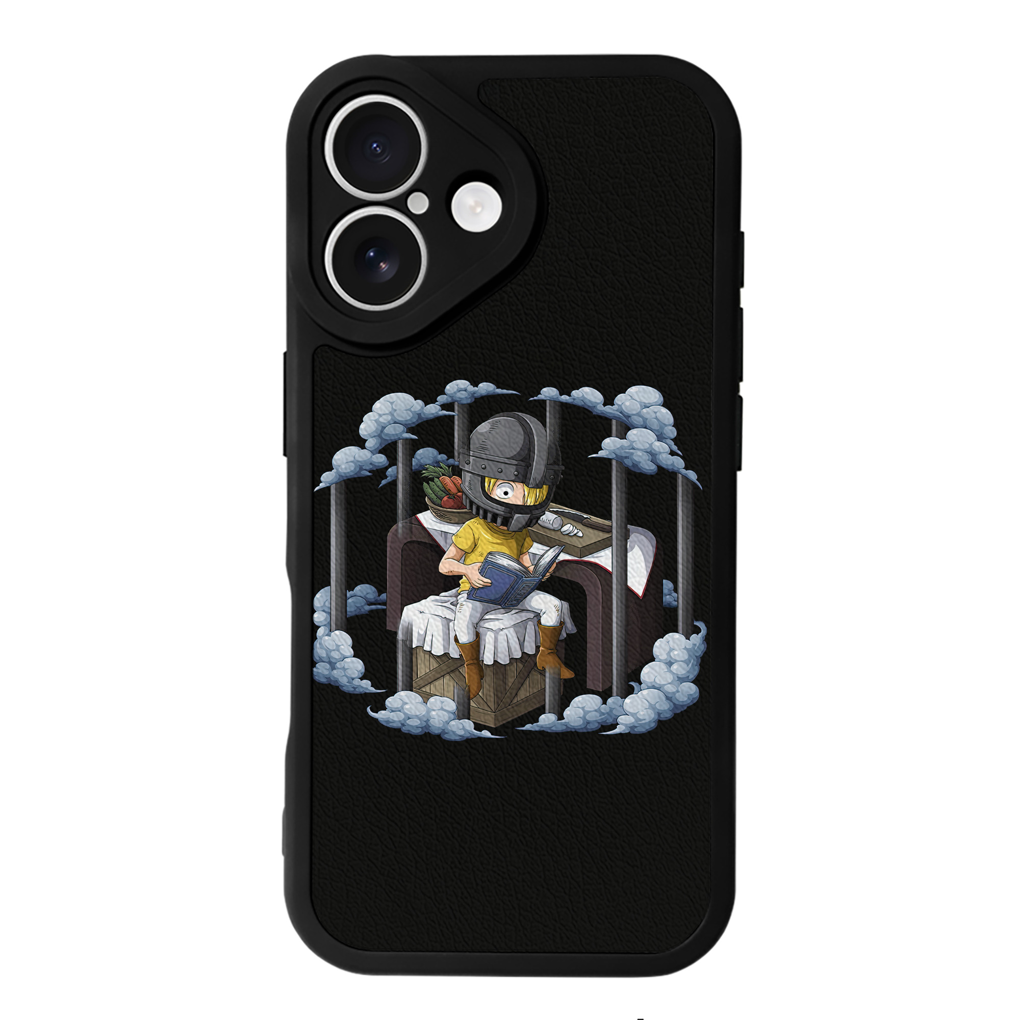 （画像用） ワンピース サンジ ONE PIECE Sanji 【iPhone 16シリーズ対応】シリコンスマホケース（レザー調） 材質：シリコン